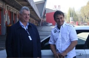 Fabio Domeneghini (left) and Alex Zanardi