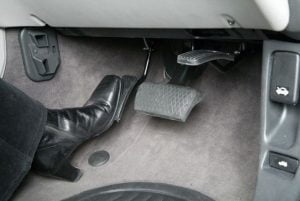 Flip Up Accelerator pedal flipped up