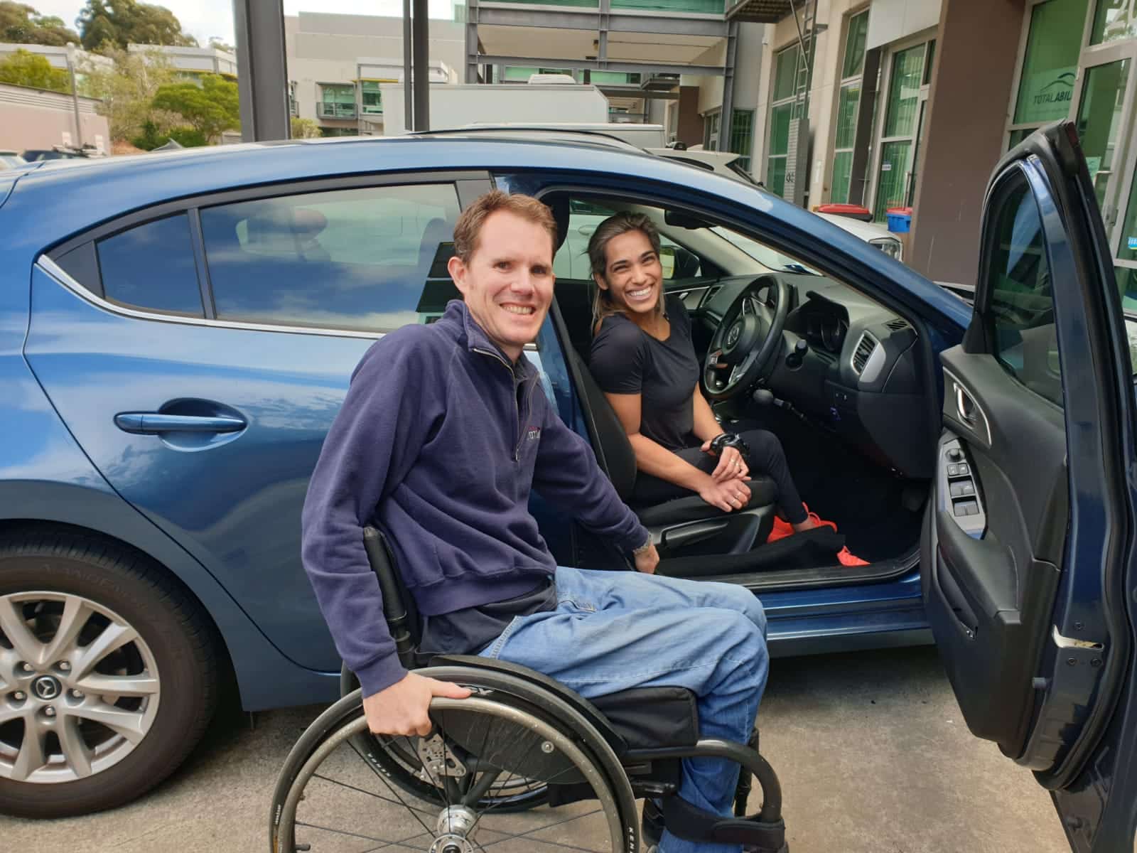 Madi de Rozario with Paul Crake